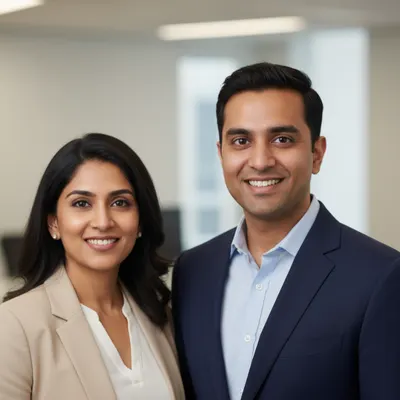 Photo of Neha and Prateek, clients